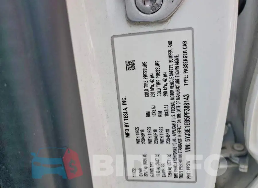 5YJ3E1EB5PF388143 Photo# 13