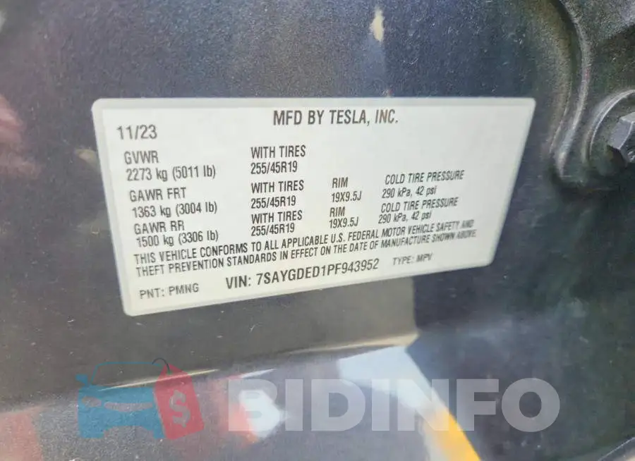 7SAYGDED1PF943952 Photo# 12