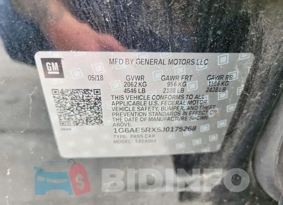 1G6AE5RX5J0175268 Photo# 12