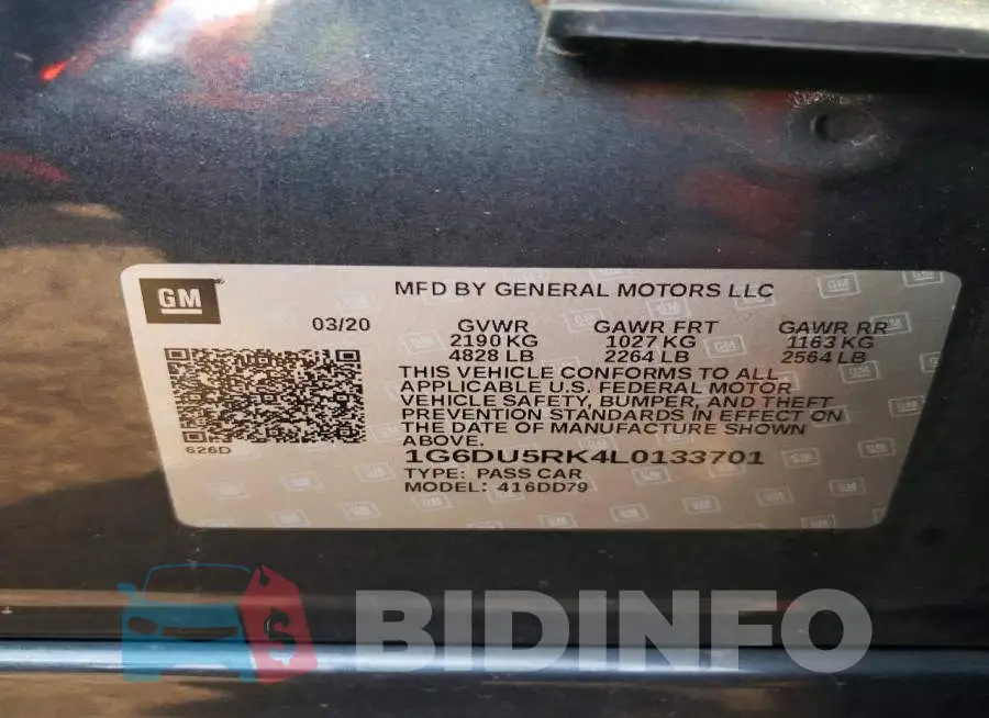 1G6DU5RK4L0133701 Photo# 12