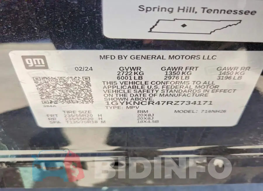 1GYKNCR47RZ734171 Photo# 14