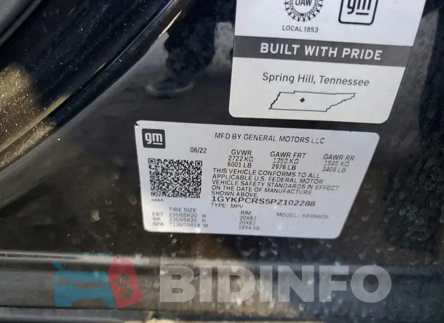 1GYKPCRS5PZ102288 Photo# 14