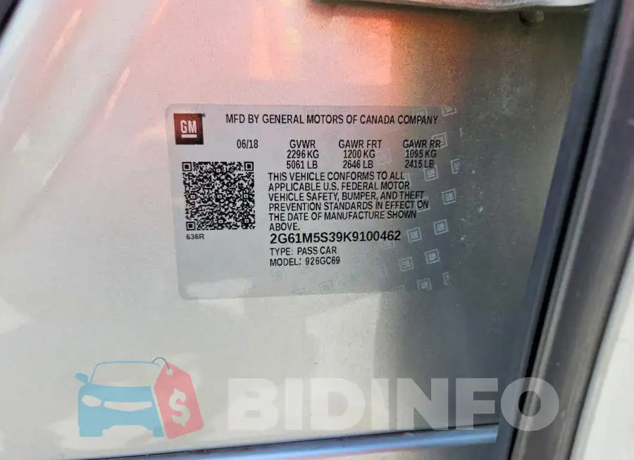 2G61M5S39K9100462 Photo# 14