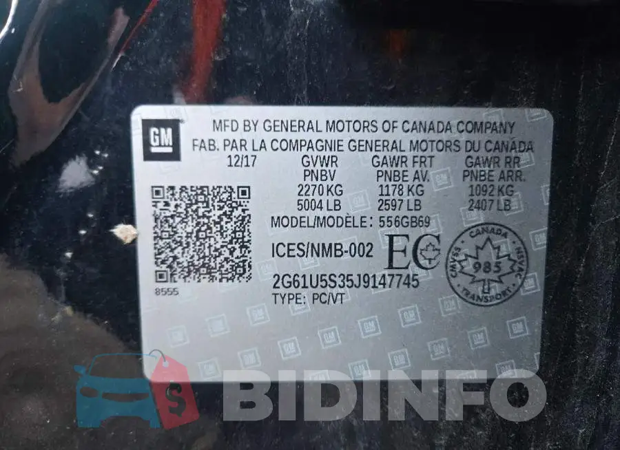 2G61U5S35J9147745 Photo# 13