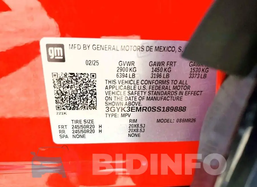 3GYK3EMR0SS189888 Photo# 13