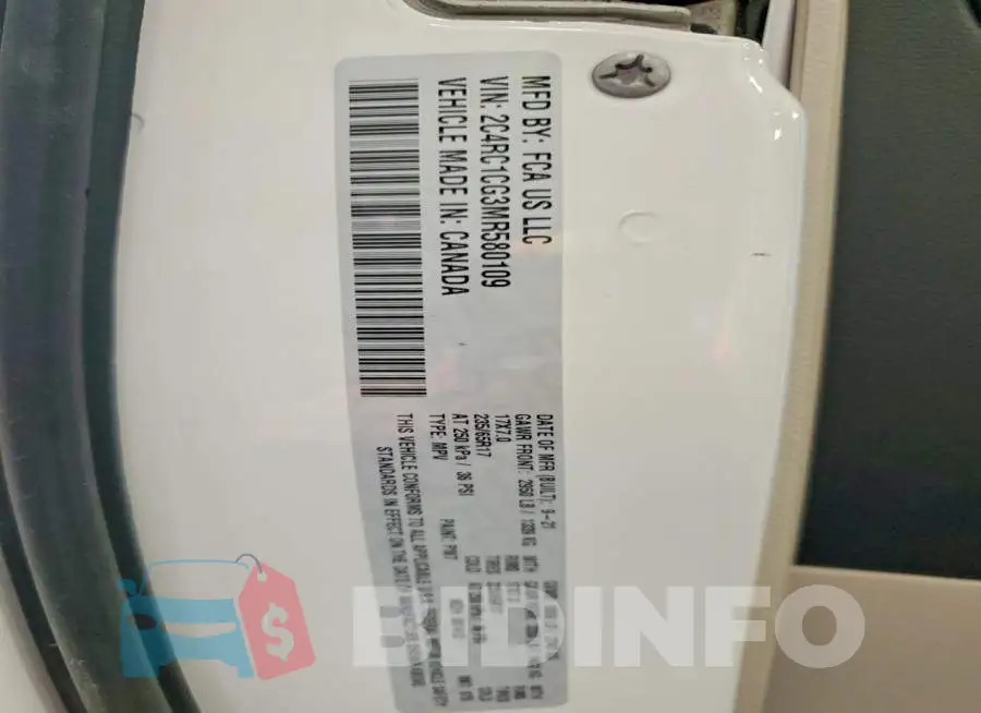 2C4RC1CG3MR580109 Photo# 14