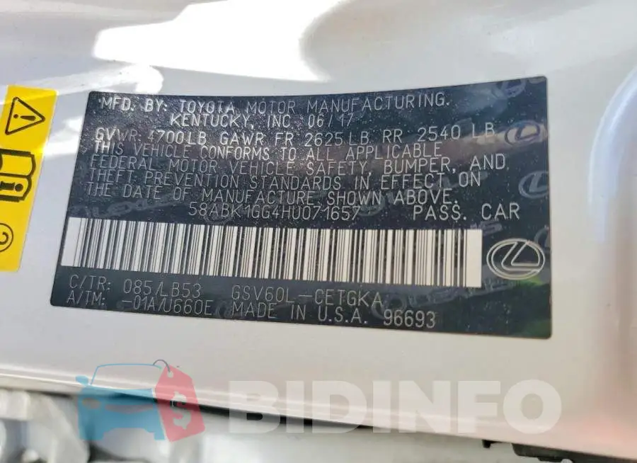 58ABK1GG4HU071657 Photo# 12