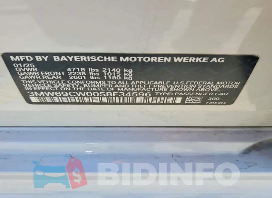 3MW69CW00S8F34596 Photo# 12