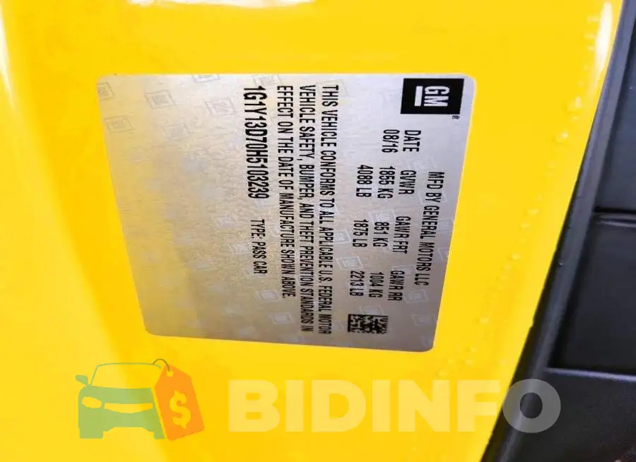 1G1Y13D70H5103239 Photo# 13