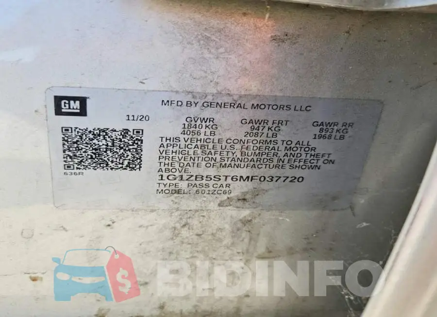 1G1ZB5ST6MF037720 Photo# 13