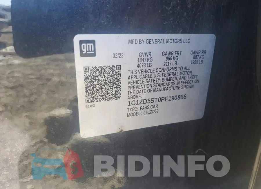 1G1ZD5ST0PF190866 Photo# 12