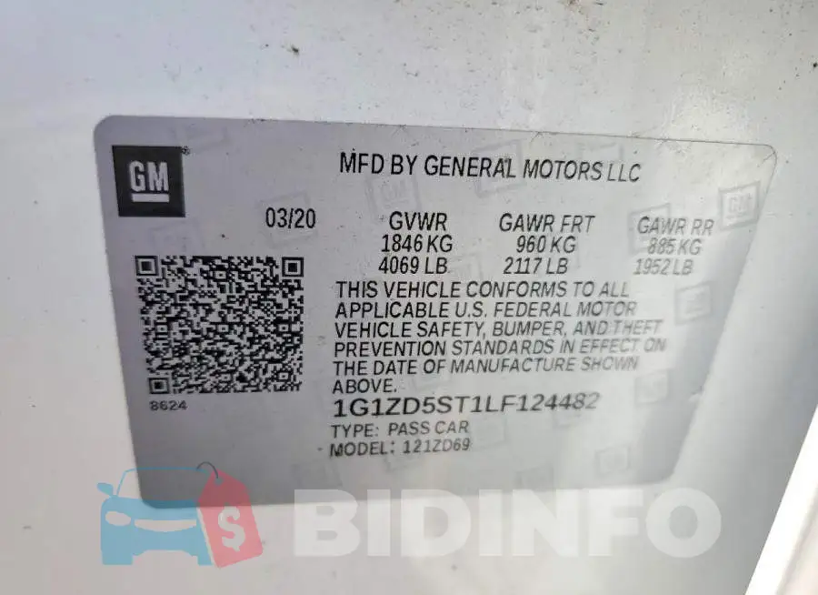 1G1ZD5ST1LF124482 Photo# 12
