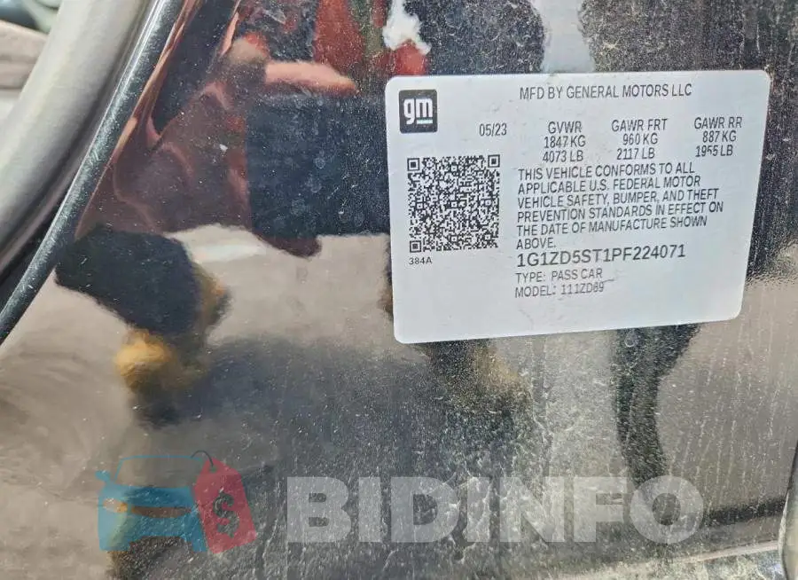 1G1ZD5ST1PF224071 Photo# 12