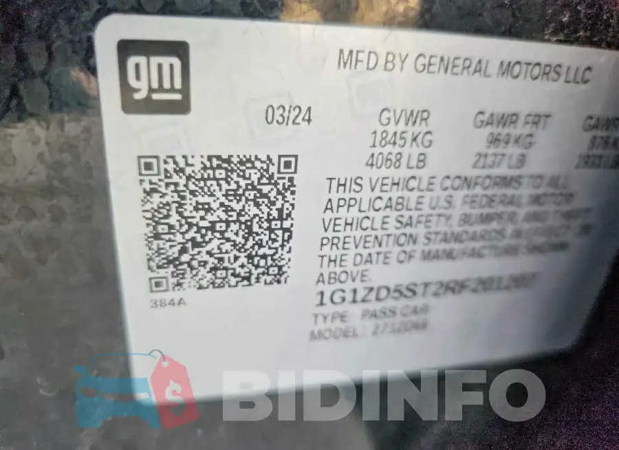 1G1ZD5ST2RF201207 Photo# 12