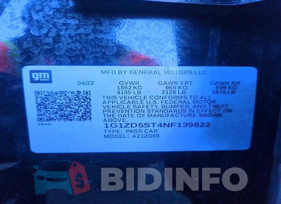 1G1ZD5ST4NF139822 Photo# 12