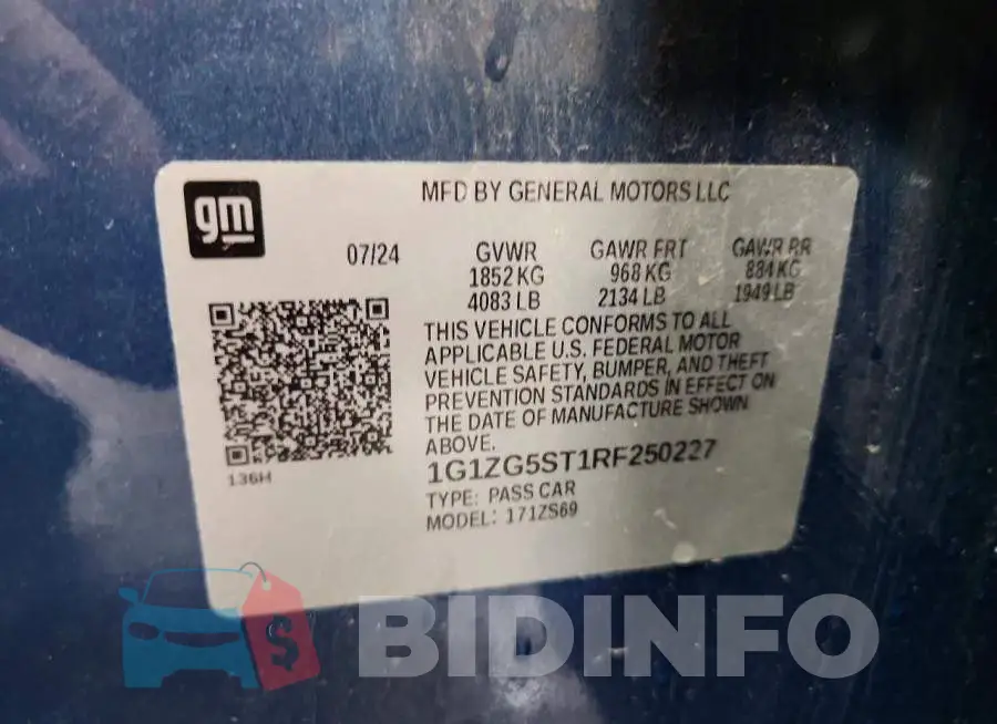 1G1ZG5ST1RF250227 Photo# 12