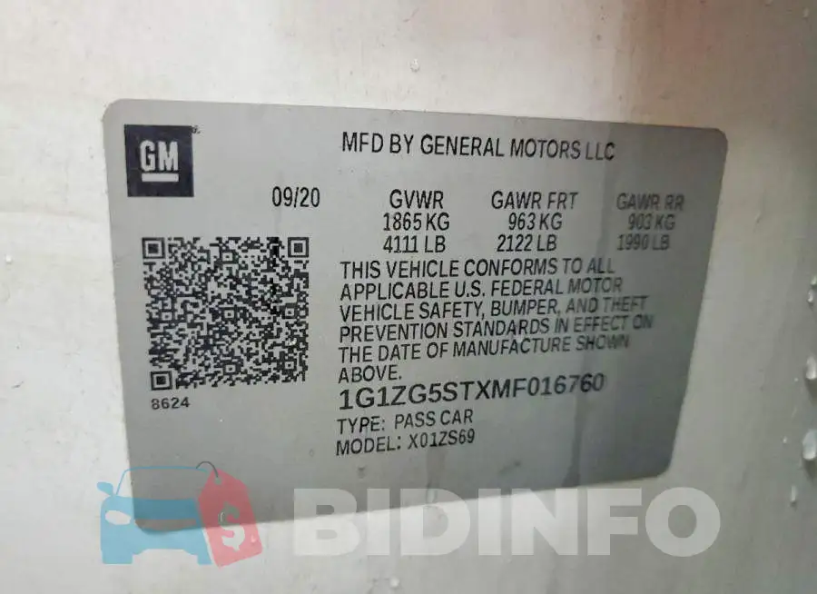 1G1ZG5STXMF016760 Photo# 12