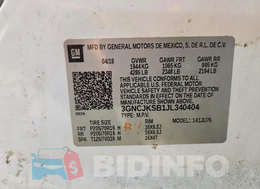 3GNCJKSB1JL340404 Photo# 12