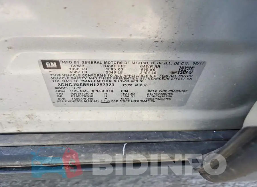3GNCJNSB5HL287329 Photo# 13