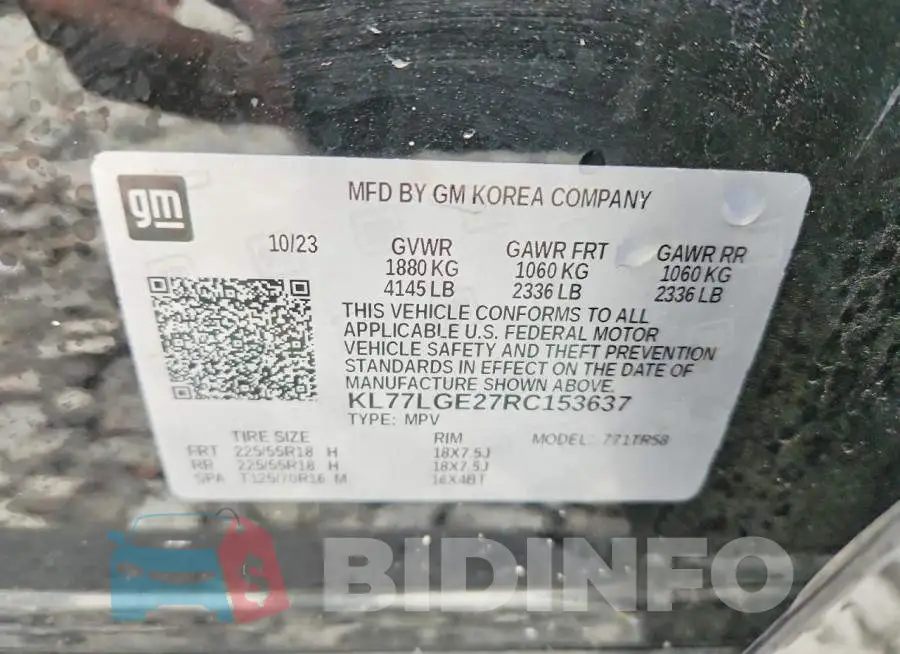 KL77LGE27RC153637 Photo# 13