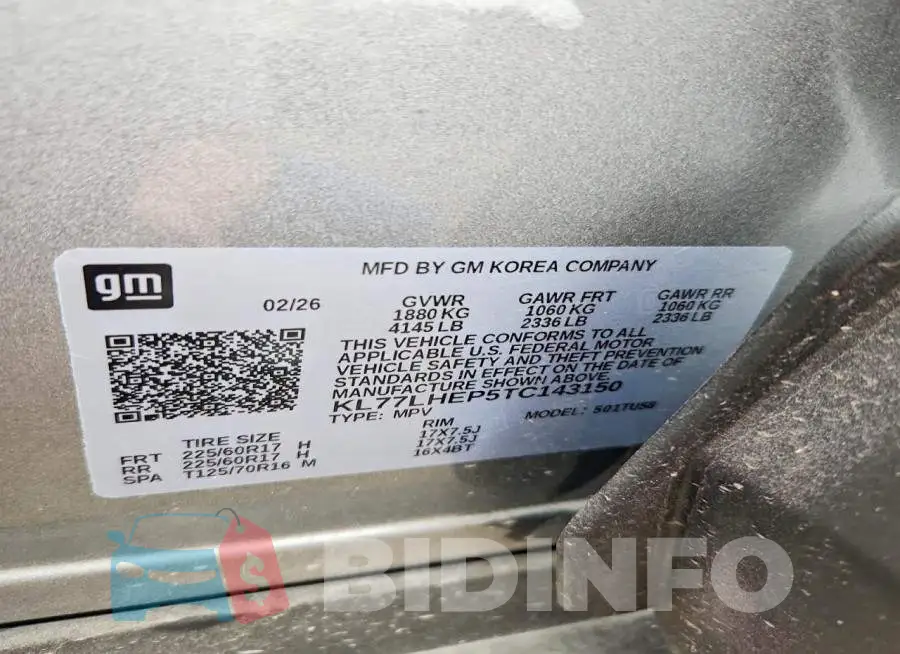 KL77LHEP5TC143150 Photo# 13