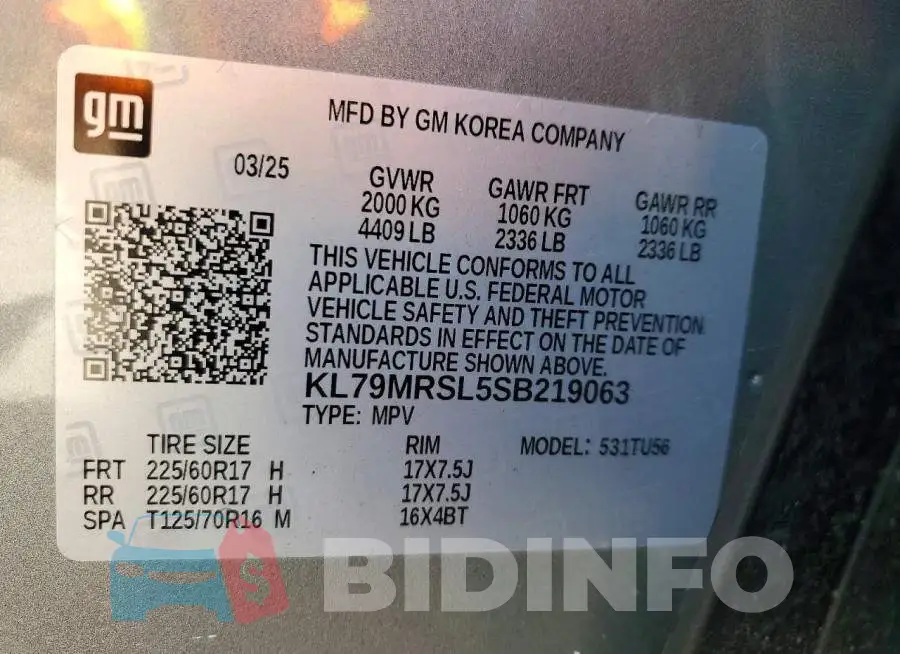KL79MRSL5SB219063 Photo# 14