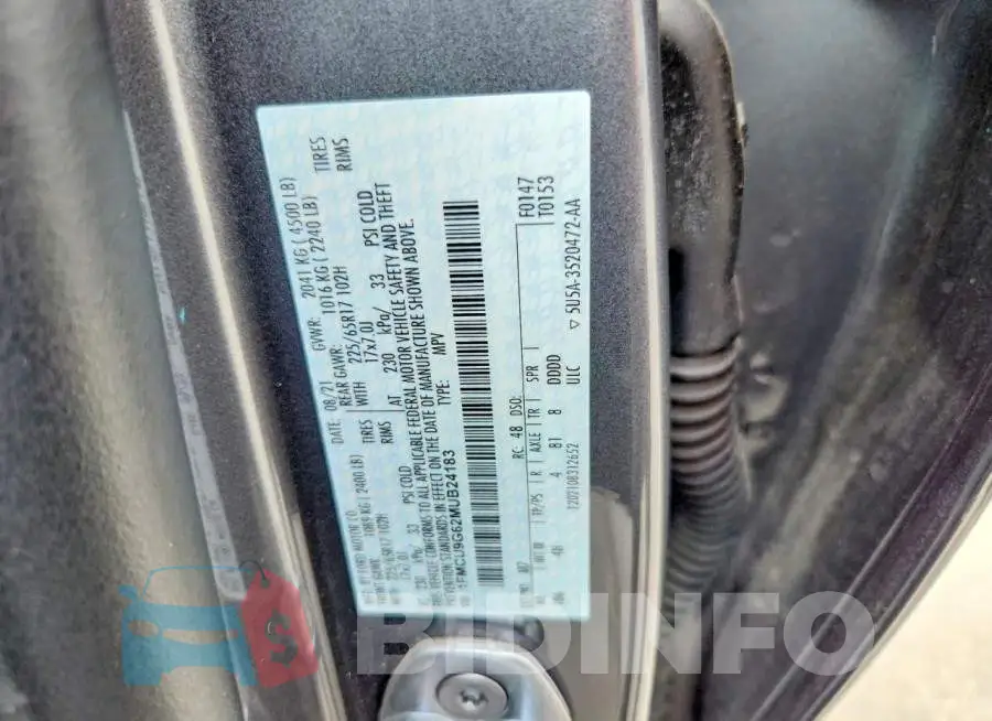1FMCU9G62MUB24183 Photo# 13
