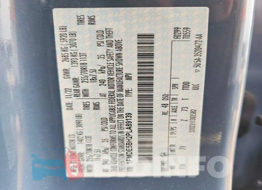1FMDE5BH2PLA89139 Photo# 13