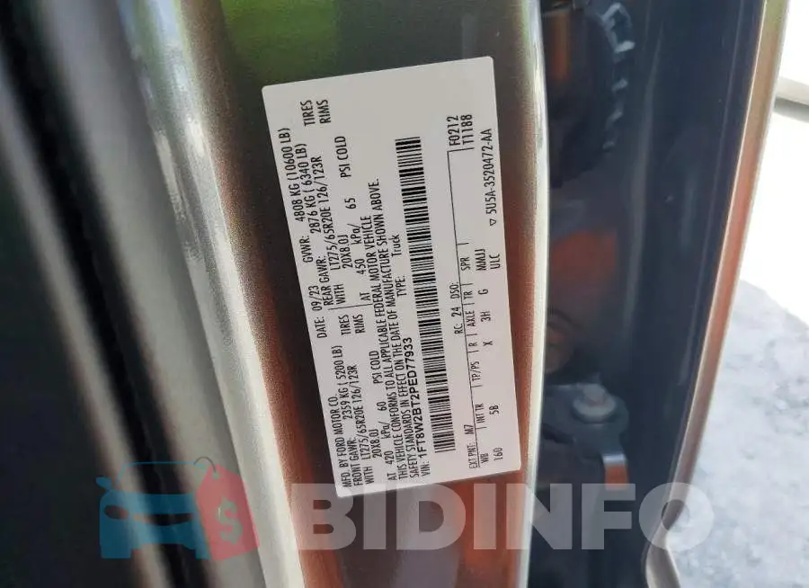 1FT8W2BT2PED77933 Photo# 13