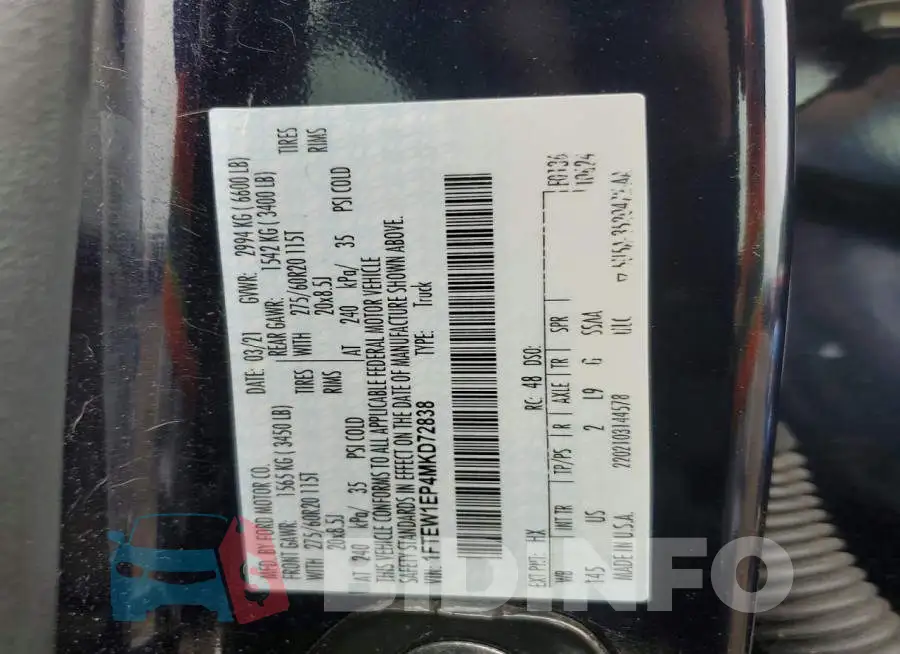 1FTEW1EP4MKD72838 Photo# 13