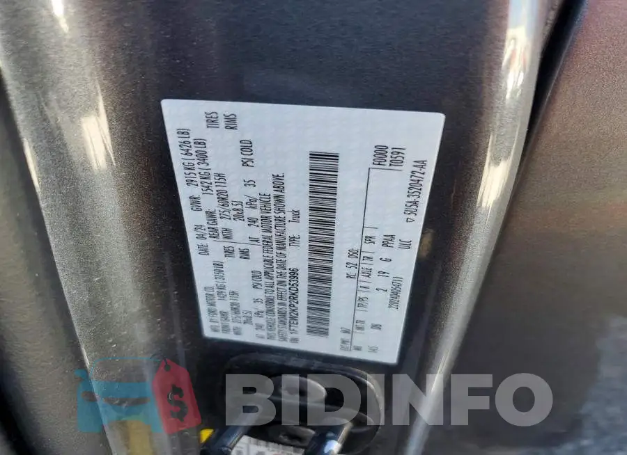 1FTEW2KP2RKD53996 Photo# 13