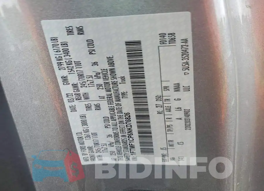 1FTMF1CP6NKD76826 Photo# 12