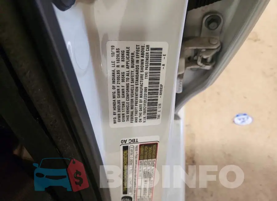 19XFC1F32LE201869 Photo# 12