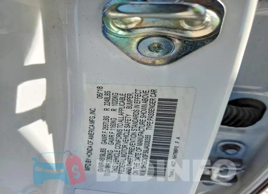 1HGCV3F59JA008355 Photo# 12