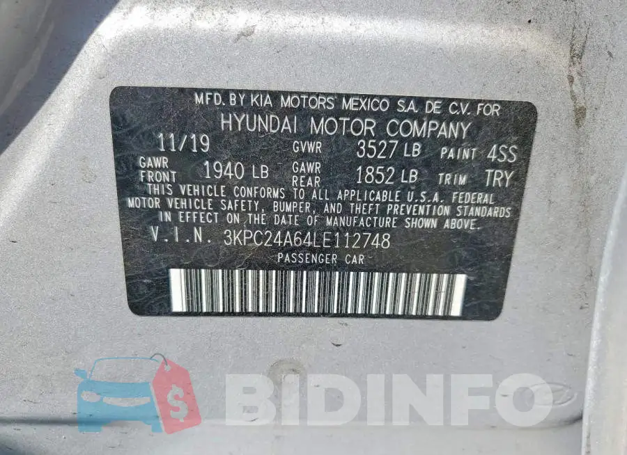 3KPC24A64LE112748 Photo# 13