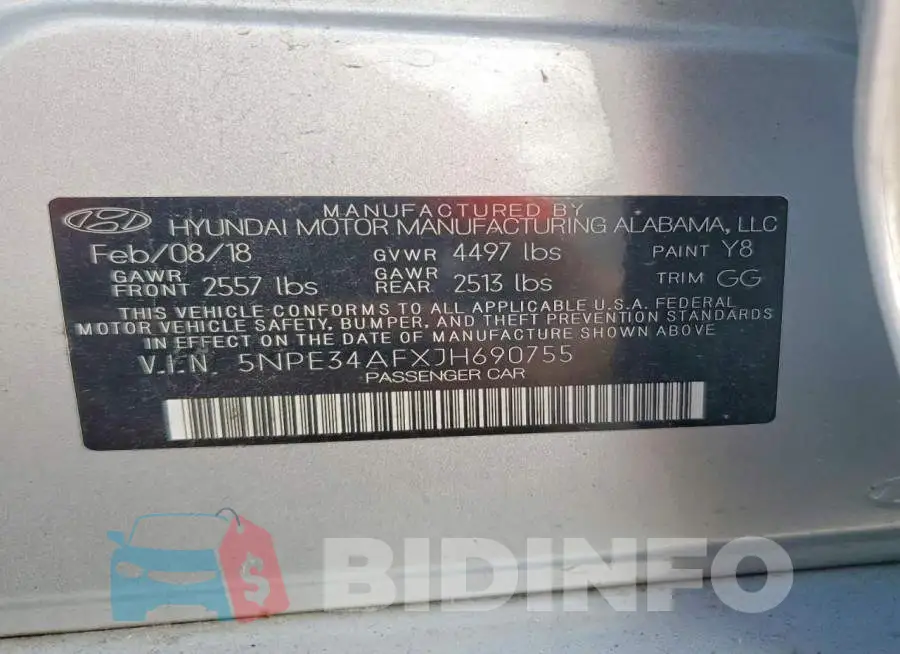5NPE34AFXJH690755 Photo# 12
