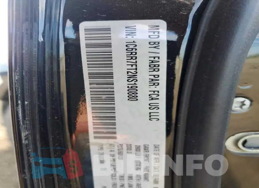 1C6RR7FT2NS190880 Photo# 12