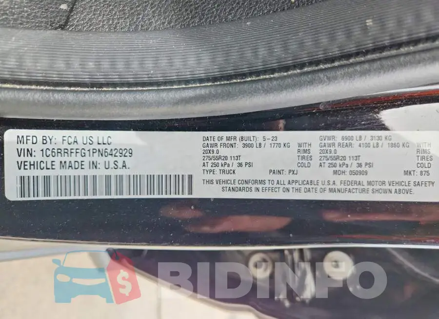 1C6RRFFG1PN642929 Photo# 13