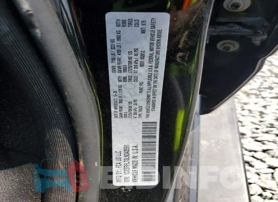 1C6SRFLT0LN343591 Photo# 12