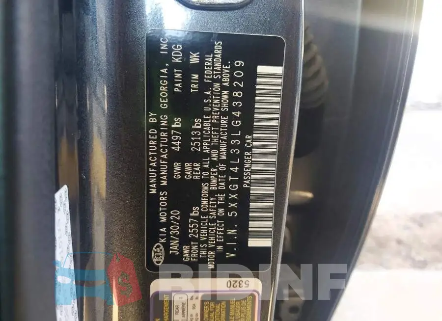 5XXGT4L33LG438209 Photo# 12