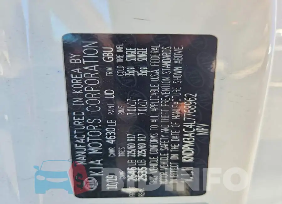 KNDPM3AC4L7768962 Photo# 12