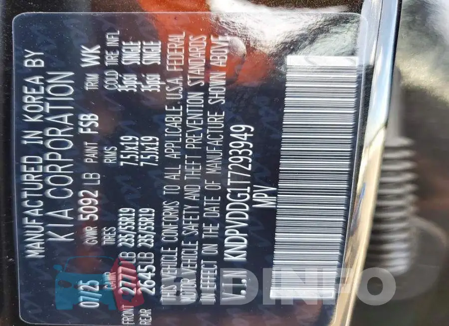 KNDPVDDG1T7293949 Photo# 13
