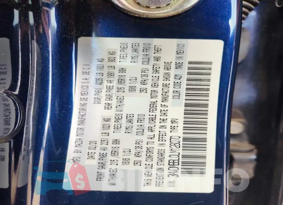 3MVDMBBL0LM128070 Photo# 13