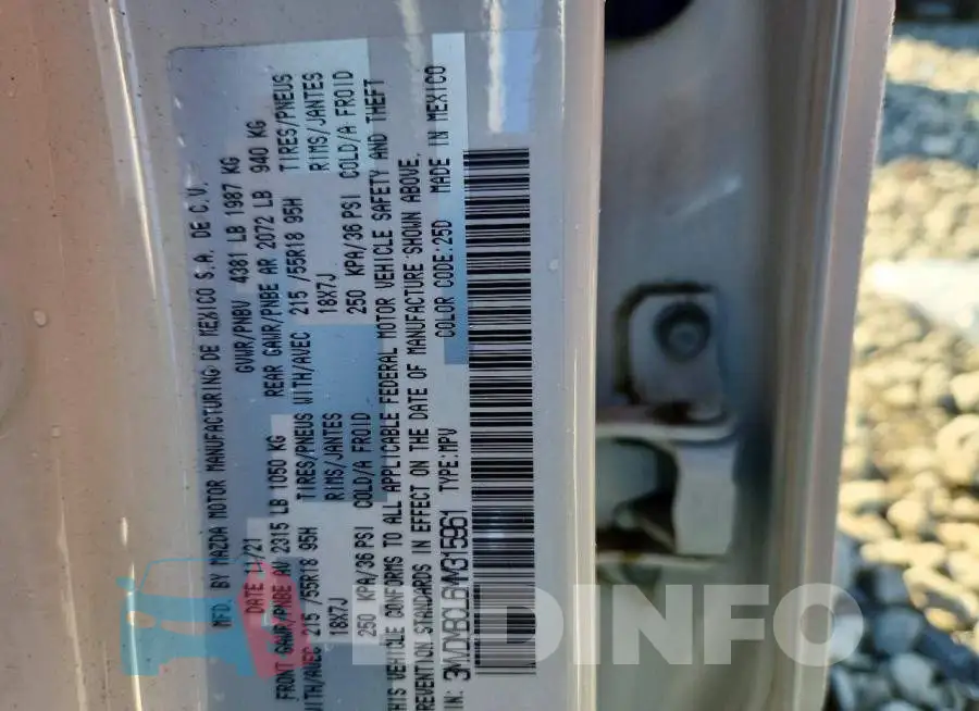 3MVDMBCL6MM315961 Photo# 13