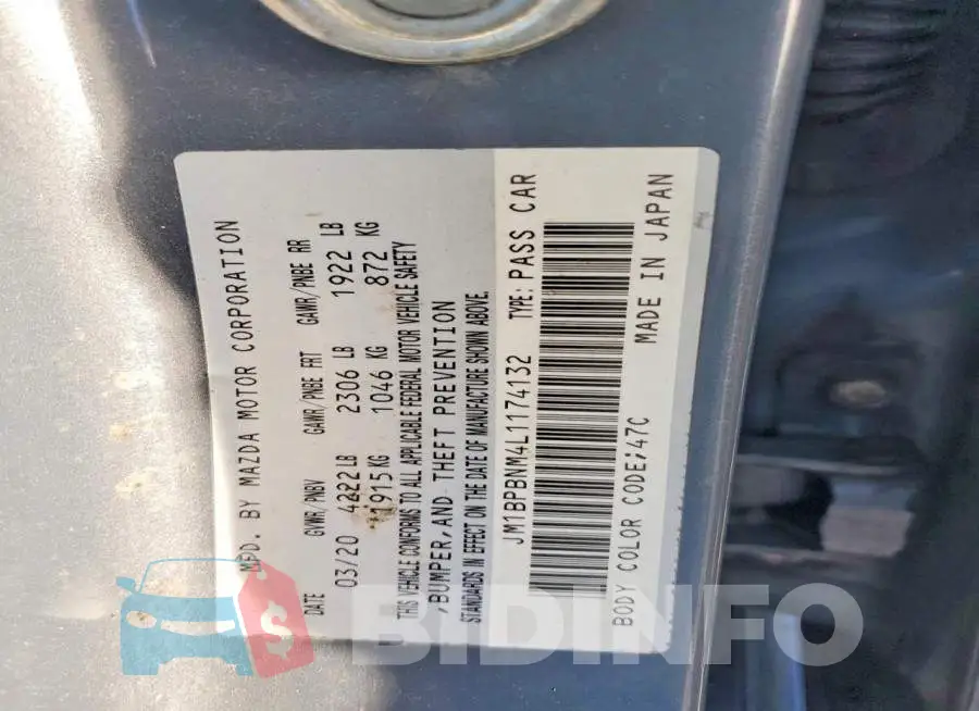 JM1BPBNM4L1174132 Photo# 12
