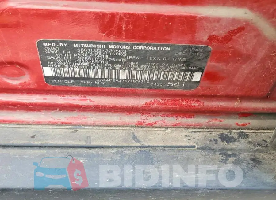 JA4AD2A37KZ029310 Photo# 13