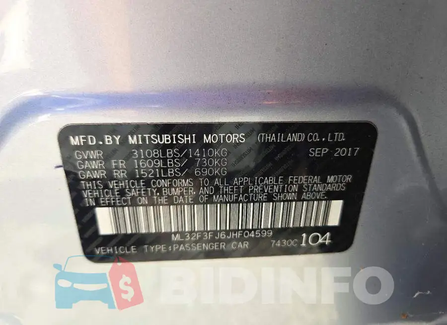 ML32F3FJ6JHF04599 Photo# 12