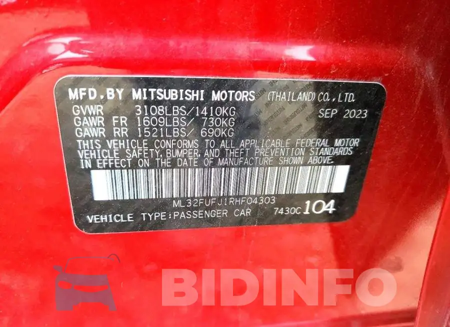 ML32FUFJ1RHF04303 Photo# 12