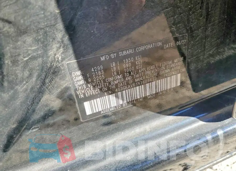 4S3GKAV61N3609633 Photo# 13