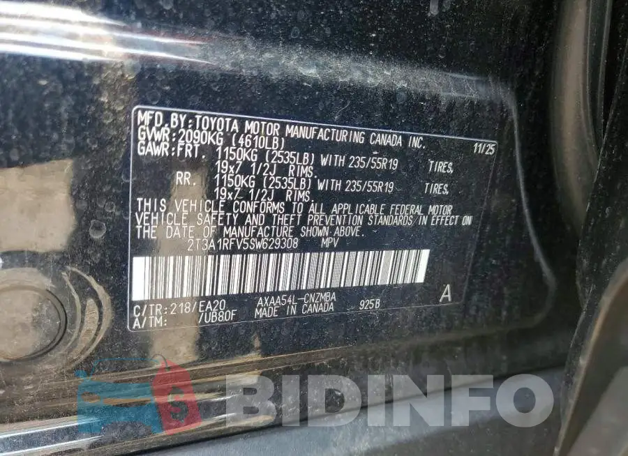 2T3A1RFV5SW629308 Photo# 14